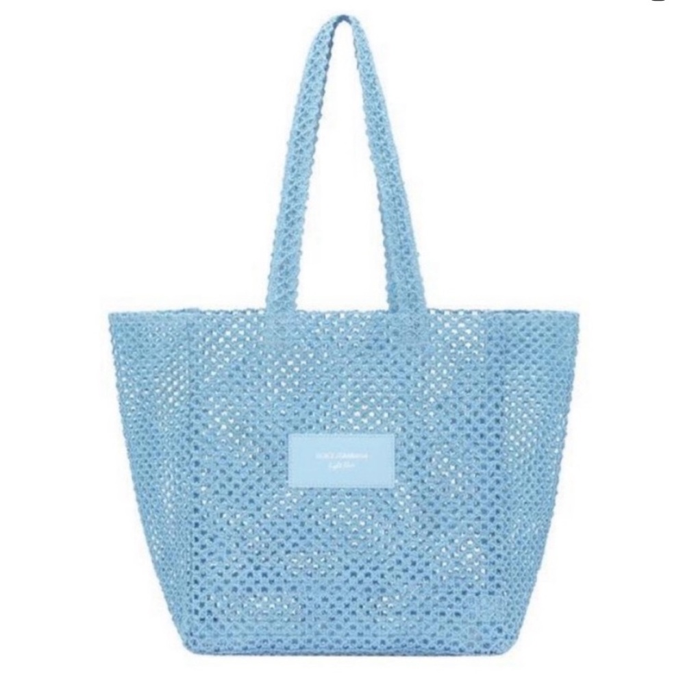 Dolce & Gabbana Light Blue Mesh Bag authentic